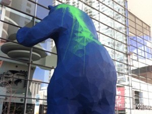 Denver Blue Bear Vandalism