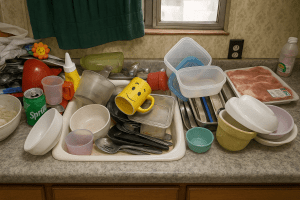 dirty dishes